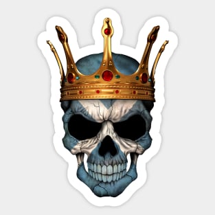 Scottish Flag Skull with Crown Sticker